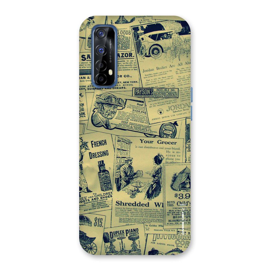 Vintage Newspaper Cutouts Back Case for Realme Narzo 20 Pro