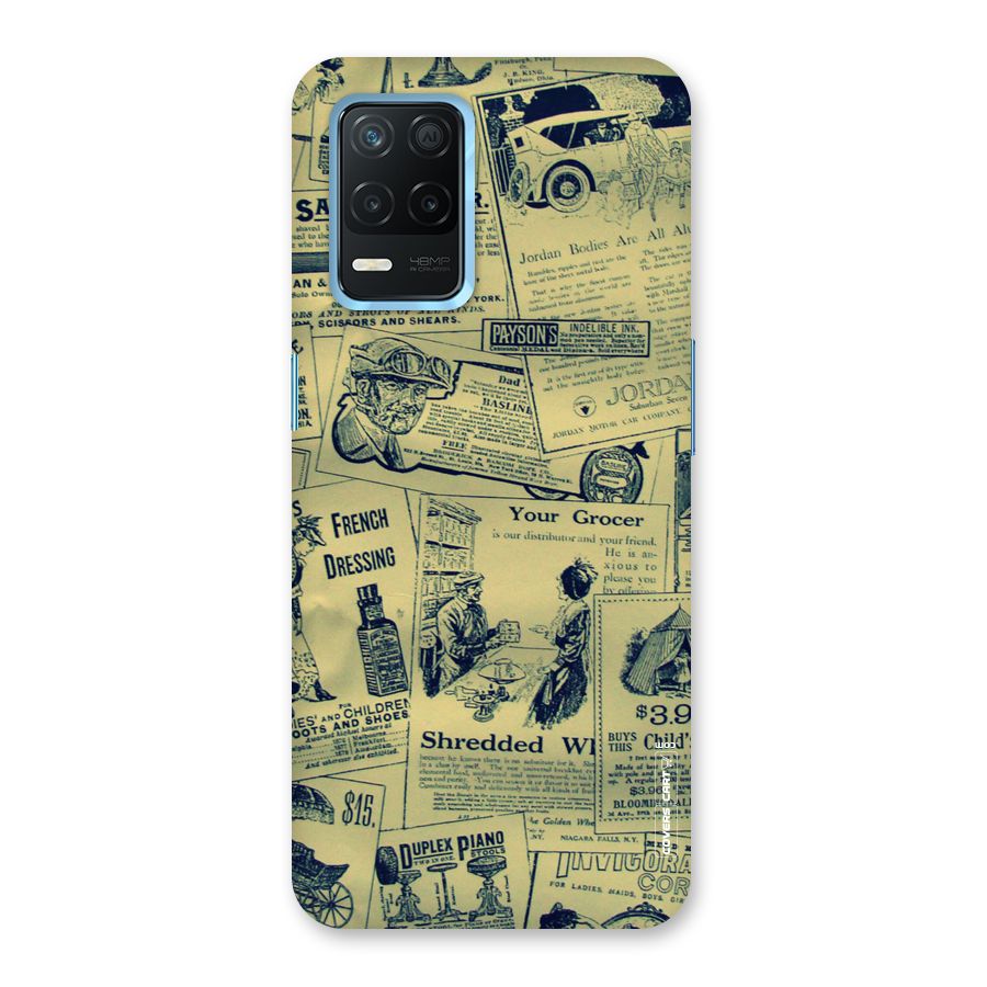 Vintage Newspaper Cutouts Back Case for Realme Narzo 30 5G