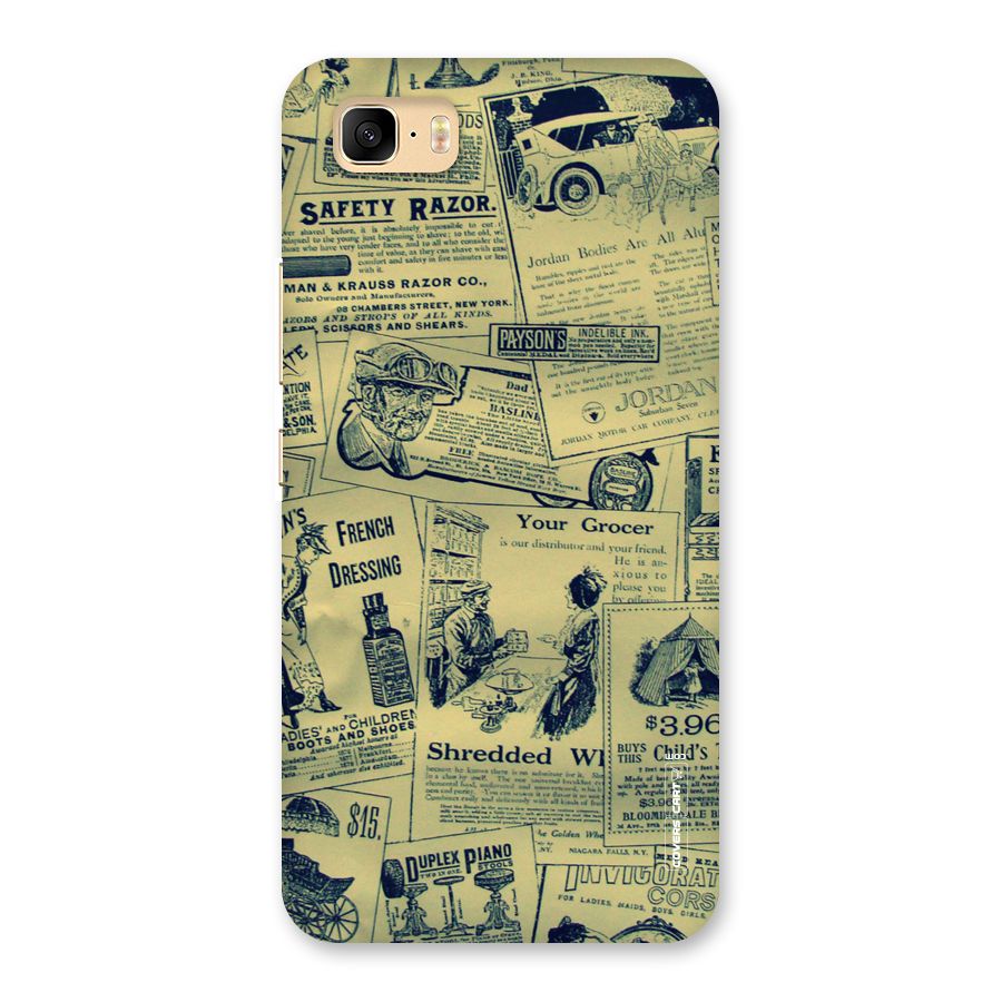 Vintage Newspaper Cutouts Back Case for Zenfone 3s Max