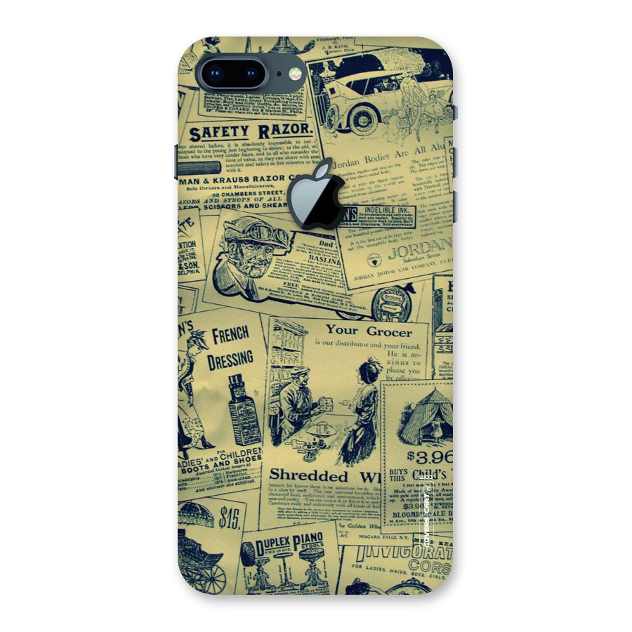 Vintage Newspaper Cutouts Back Case for iPhone 7 Plus Apple Cut