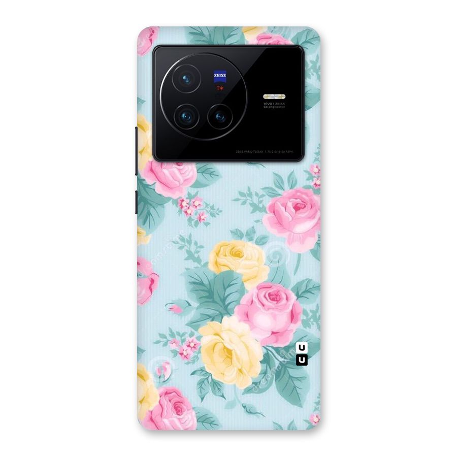 Vintage Pastels Back Case for Vivo X80