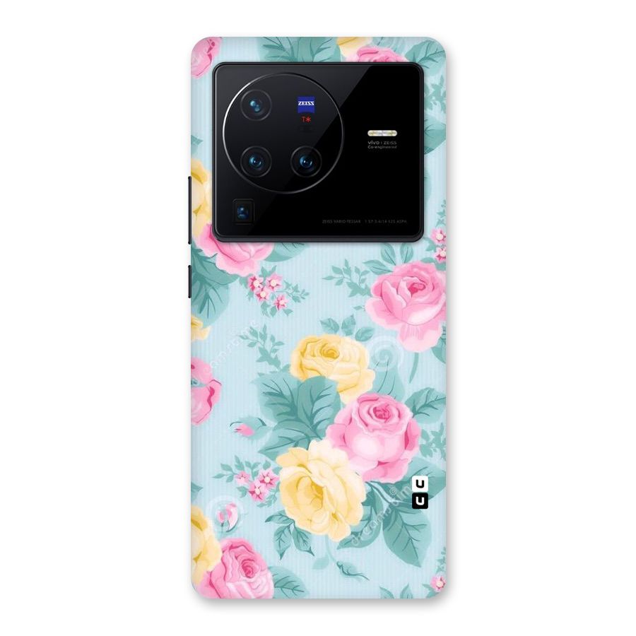 Vintage Pastels Back Case for Vivo X80 Pro