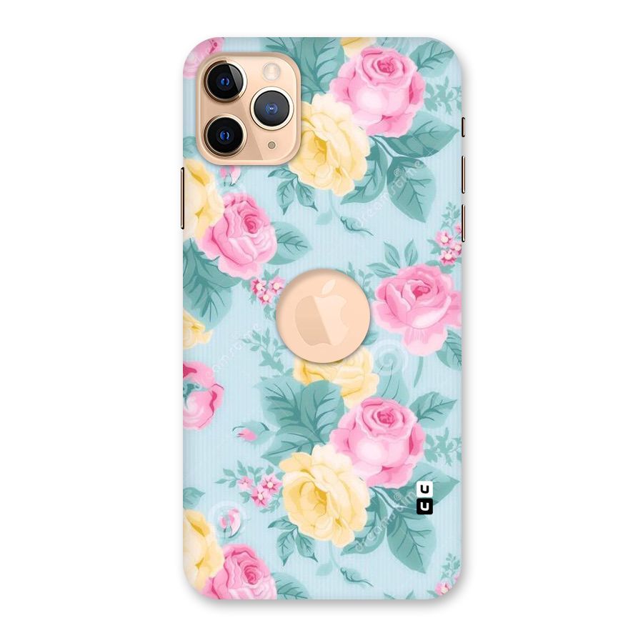 Vintage Pastels Back Case for iPhone 11 Pro Max Logo Cut