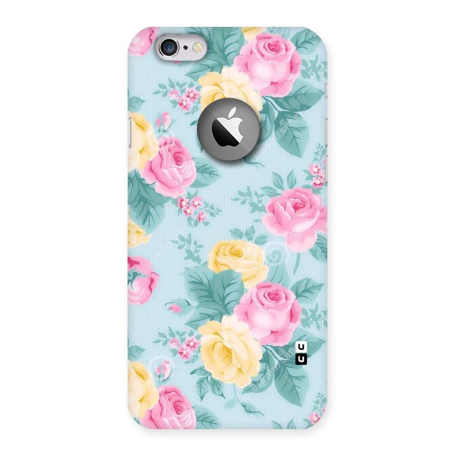 Vintage Pastels Back Case for iPhone 6 Logo Cut