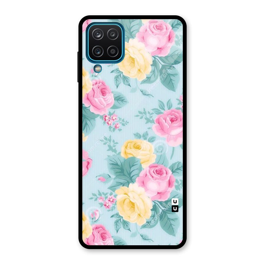 Vintage Pastels Glass Back Case for Galaxy A12