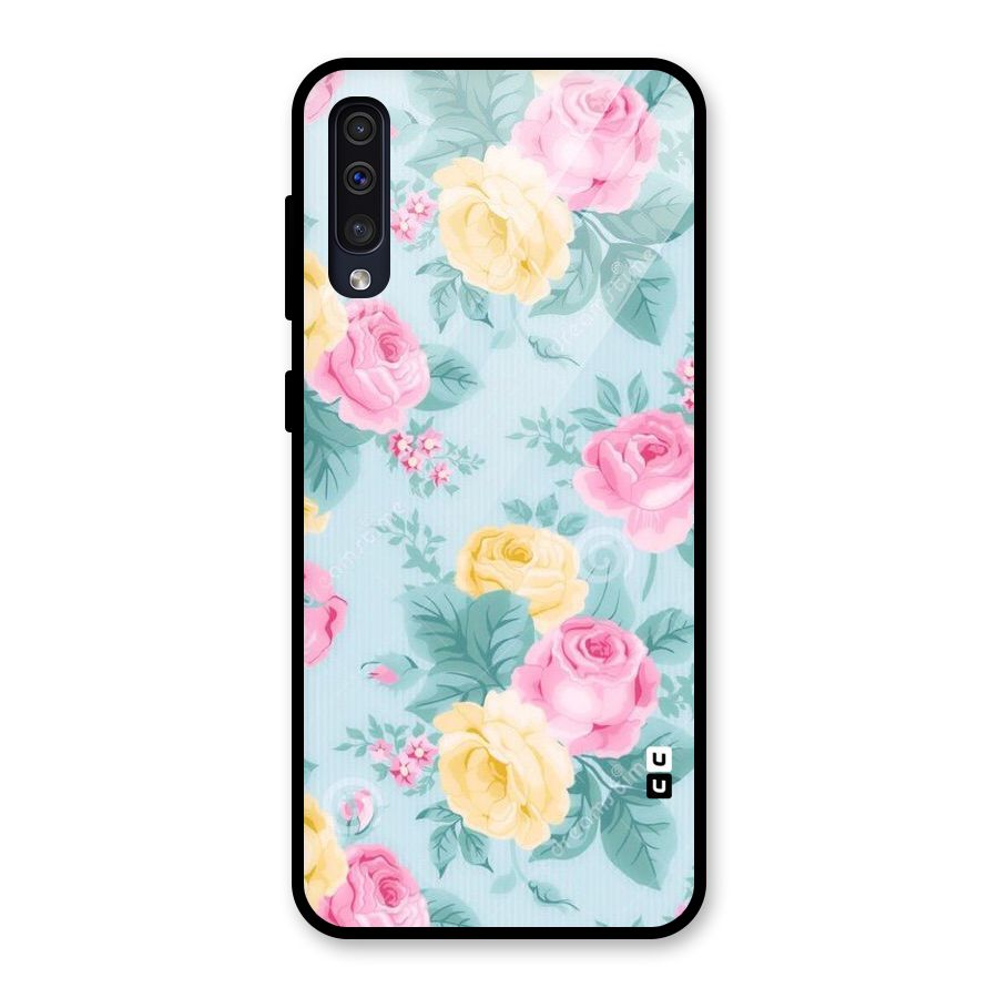 Vintage Pastels Glass Back Case for Galaxy A50