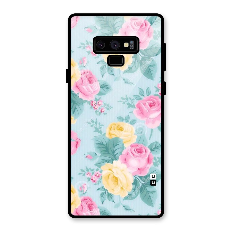 Vintage Pastels Glass Back Case for Galaxy Note 9