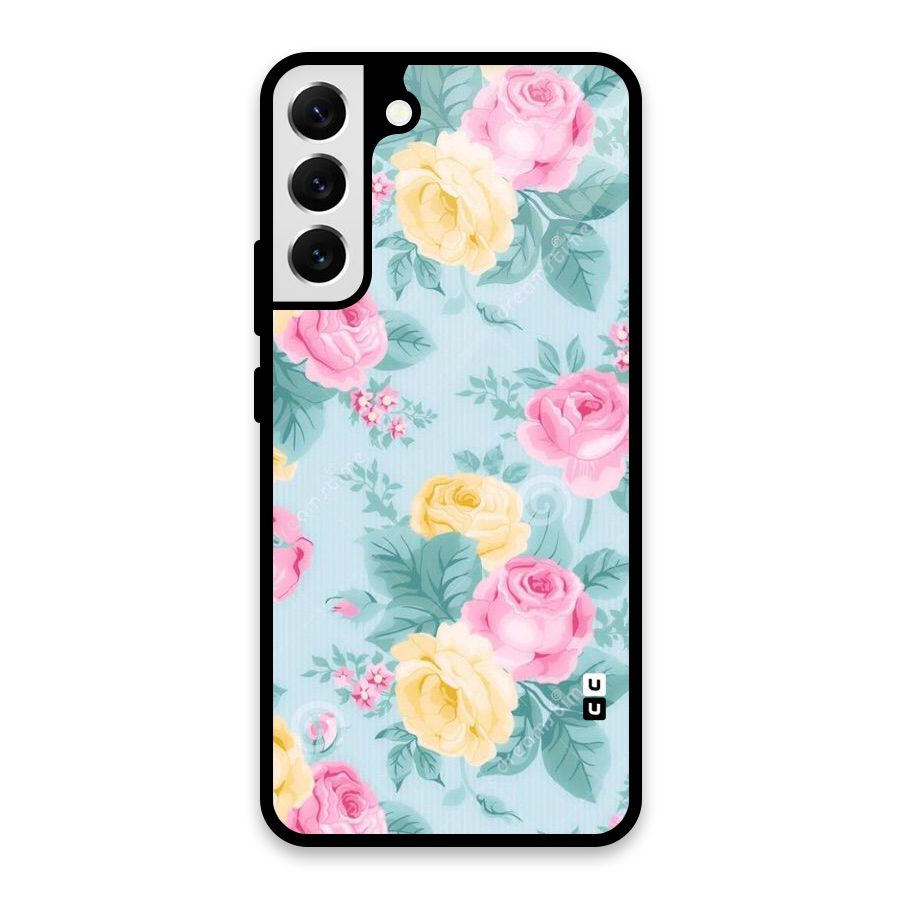 Vintage Pastels Glass Back Case for Galaxy S22 Plus 5G