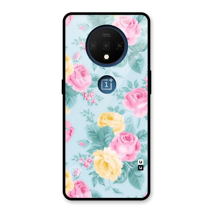 Vintage Pastels Glass Back Case for OnePlus 7T