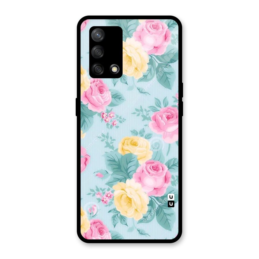 Vintage Pastels Glass Back Case for Oppo F19s
