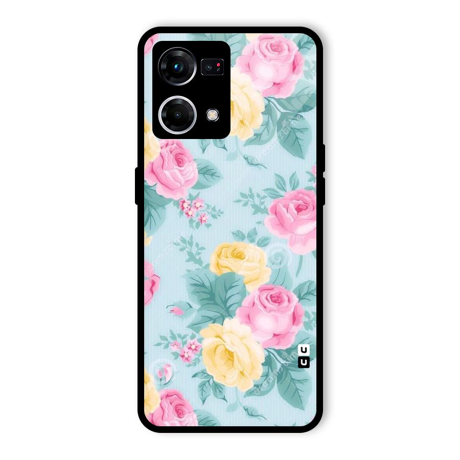 Vintage Pastels Glass Back Case for Oppo F21 Pro 4G