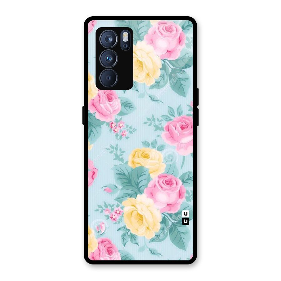 Vintage Pastels Glass Back Case for Oppo Reno6 Pro 5G