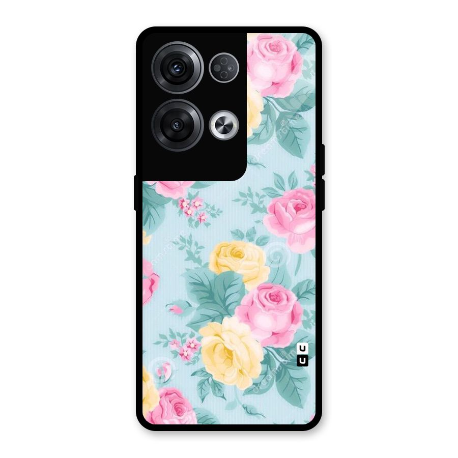 Vintage Pastels Glass Back Case for Oppo Reno8 Pro 5G