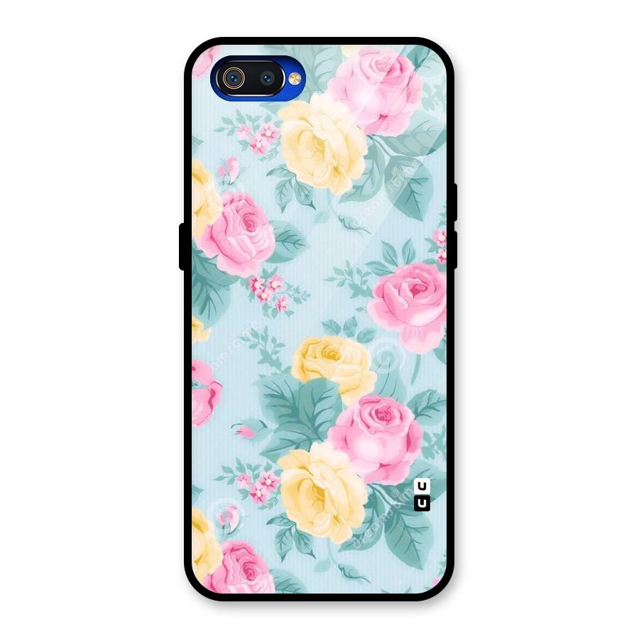 Vintage Pastels Glass Back Case for Realme C2