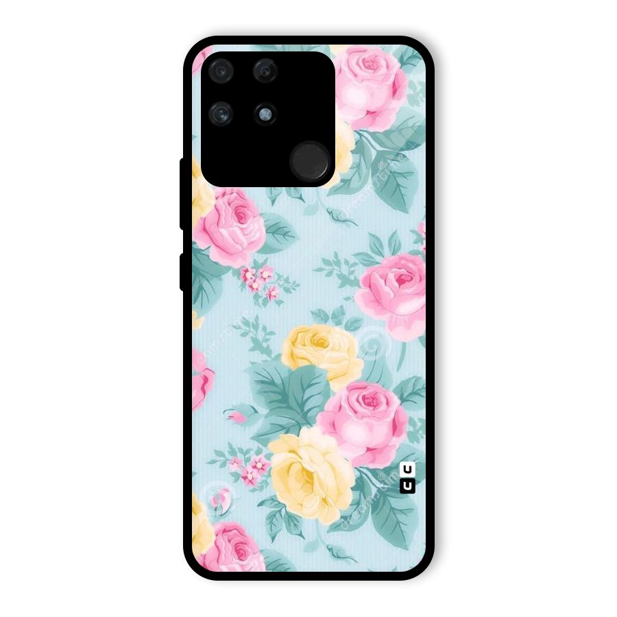 Vintage Pastels Glass Back Case for Realme Narzo 50A