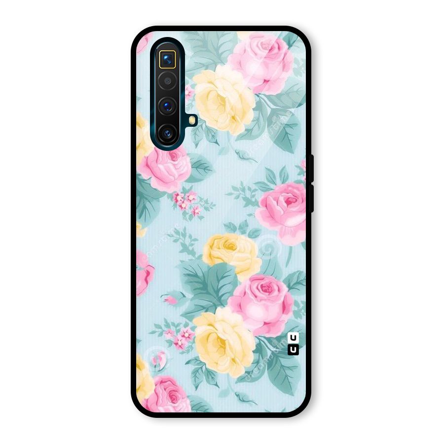 Vintage Pastels Glass Back Case for Realme X3 SuperZoom