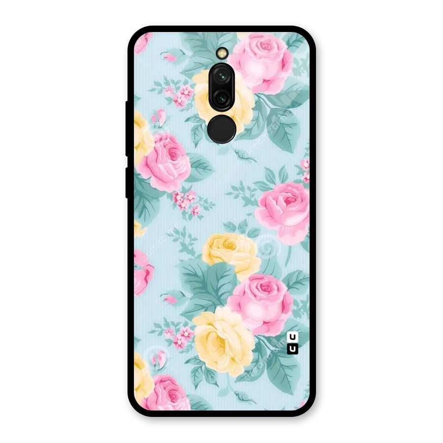 Vintage Pastels Glass Back Case for Redmi 8