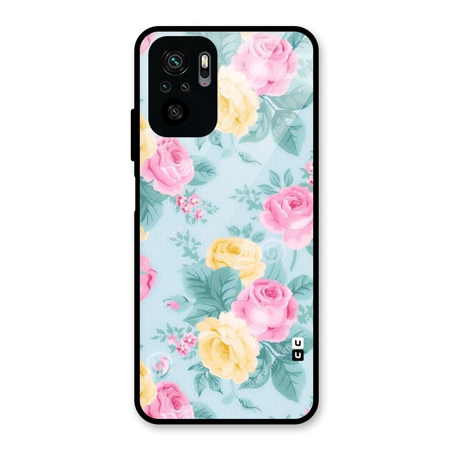Vintage Pastels Glass Back Case for Redmi Note 10