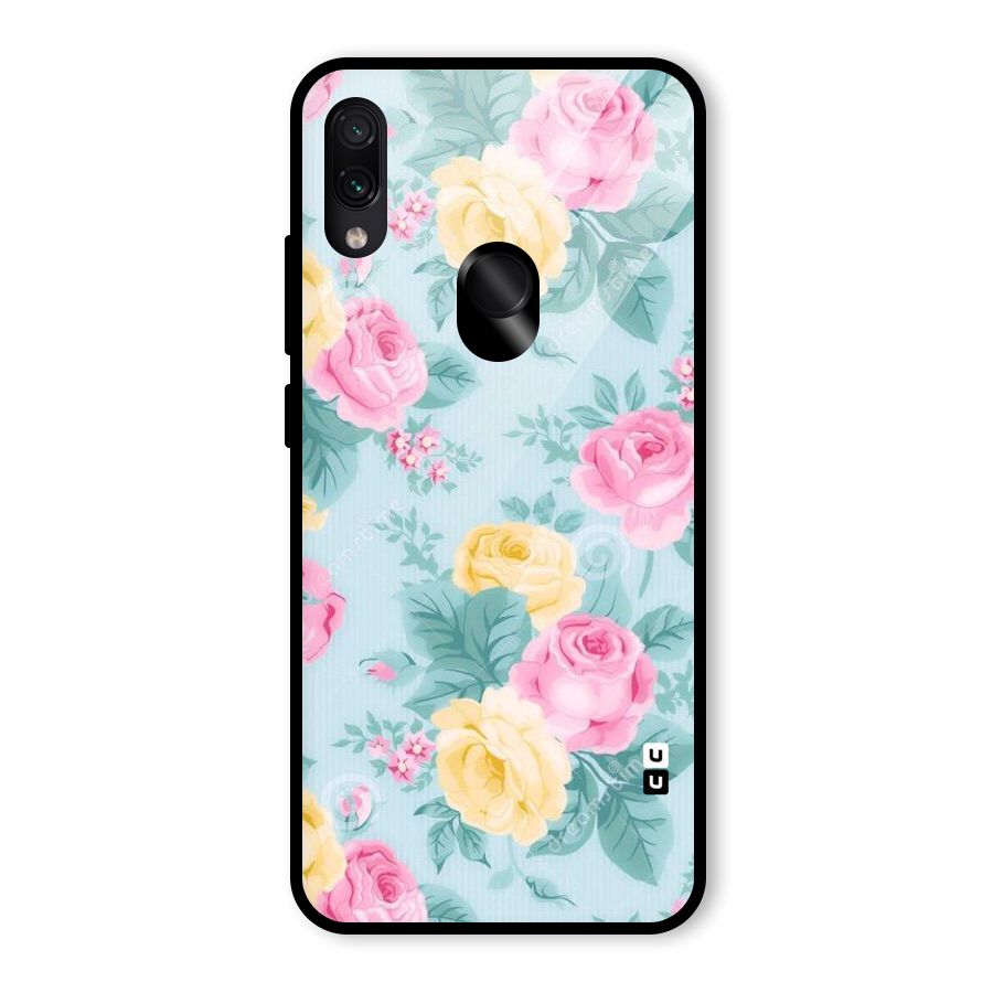 Vintage Pastels Glass Back Case for Redmi Note 7