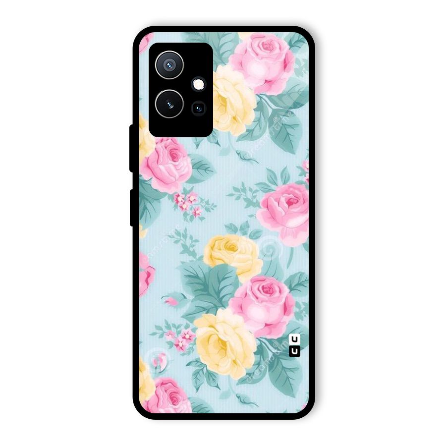 Vintage Pastels Glass Back Case for Vivo T1 5G
