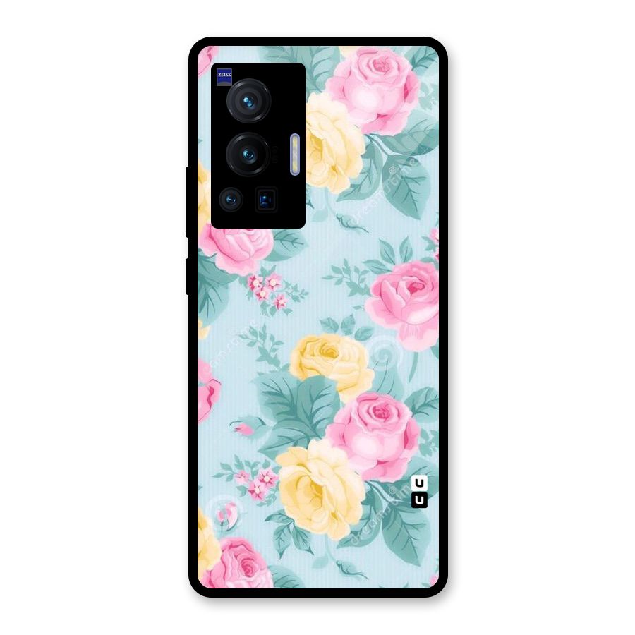Vintage Pastels Glass Back Case for Vivo X70 Pro