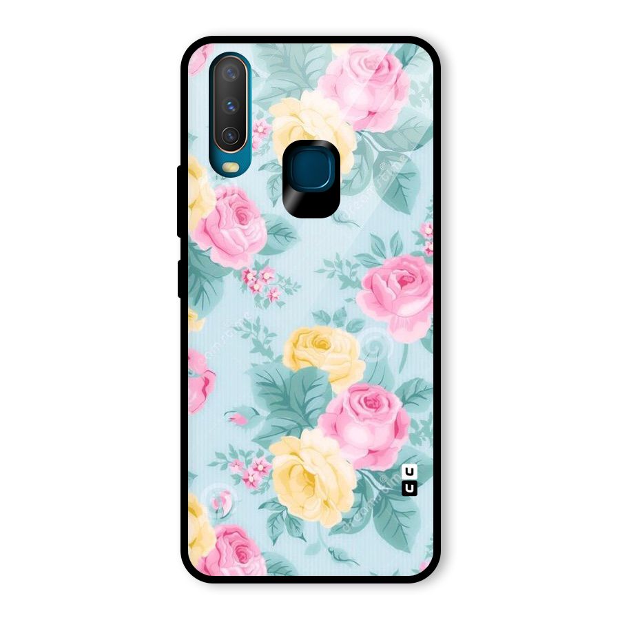 Vintage Pastels Glass Back Case for Vivo Y17