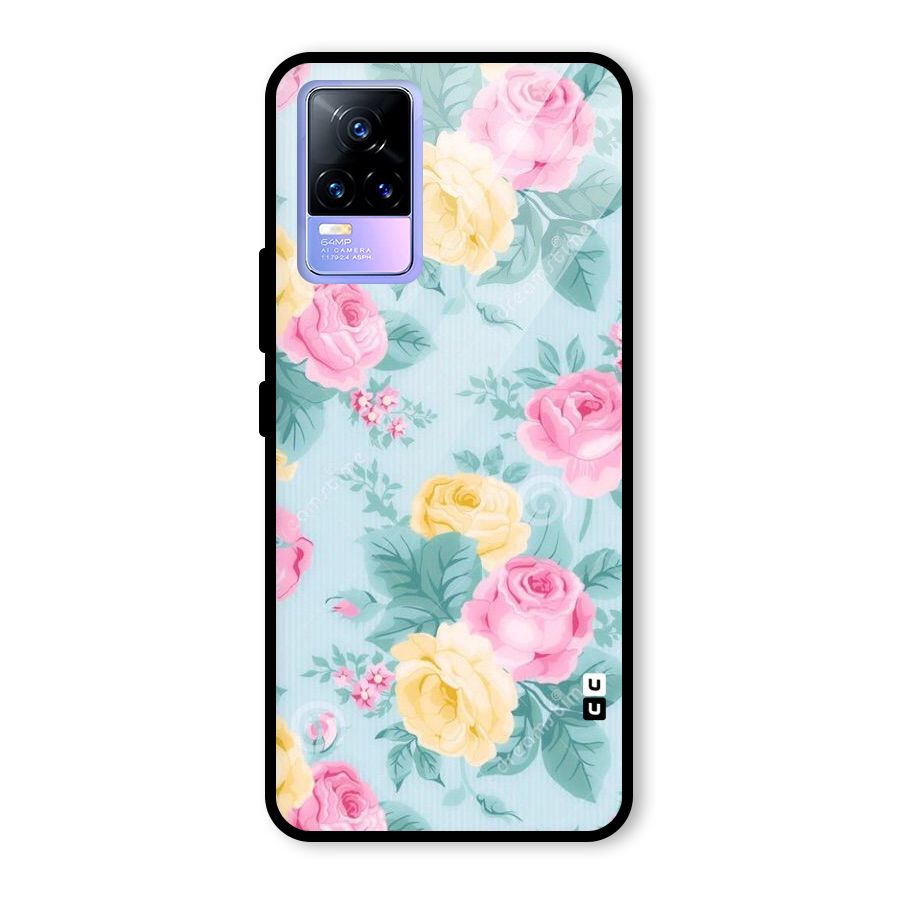 Vintage Pastels Glass Back Case for Vivo Y73