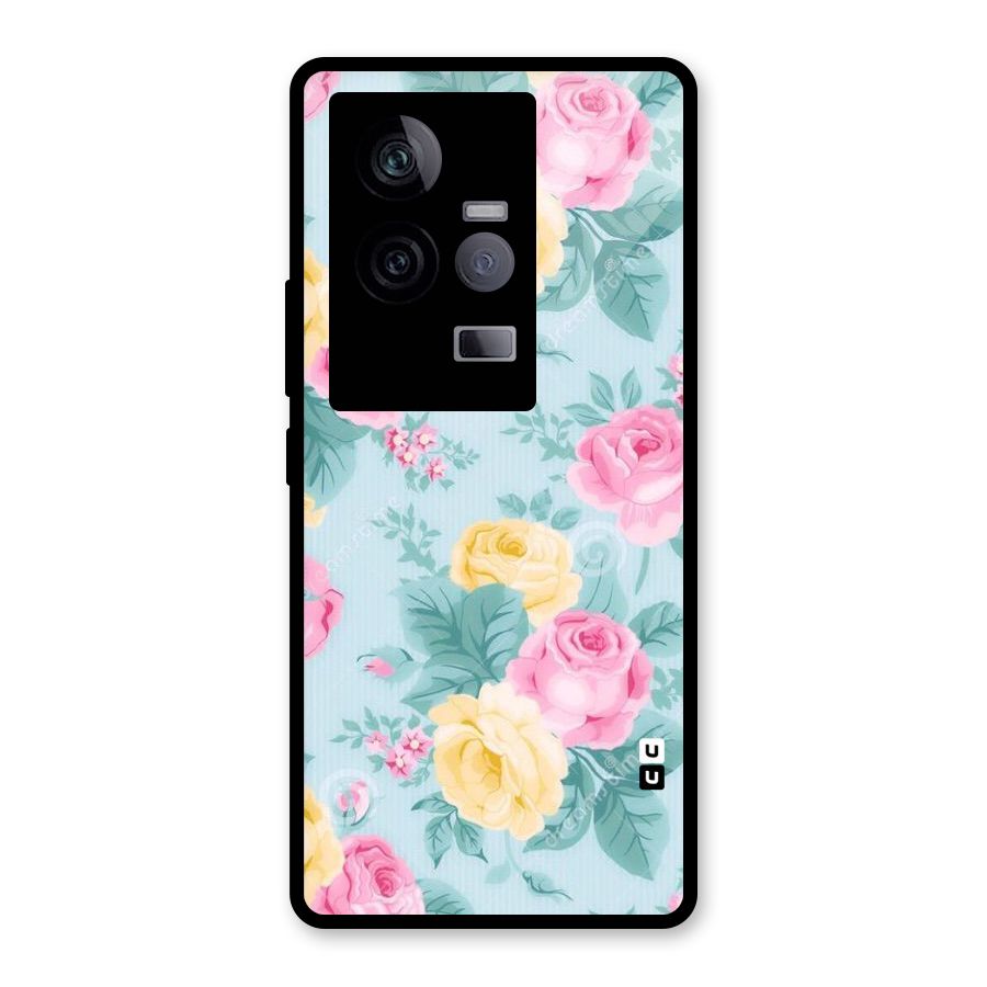 Vintage Pastels Glass Back Case for Vivo iQOO 11 5G