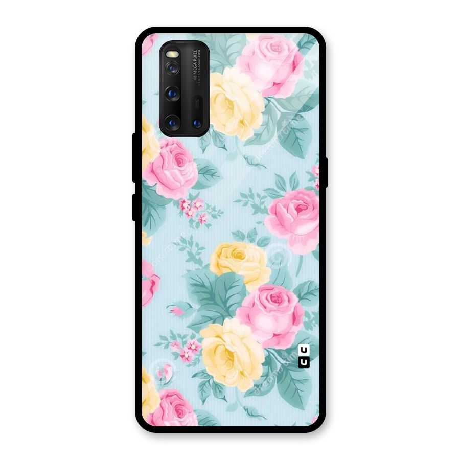 Vintage Pastels Glass Back Case for Vivo iQOO 3