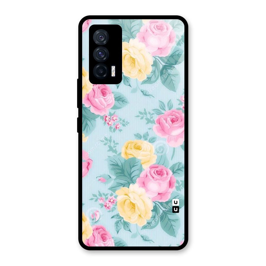 Vintage Pastels Glass Back Case for Vivo iQOO 7 5G