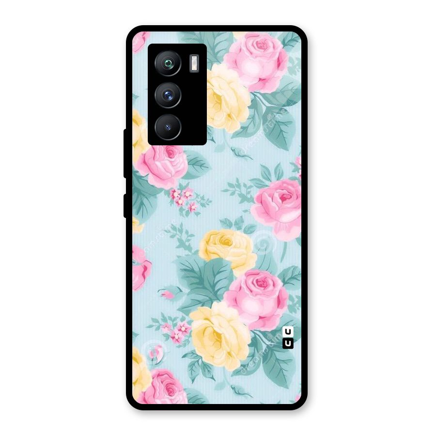 Vintage Pastels Glass Back Case for Vivo iQOO 9 SE