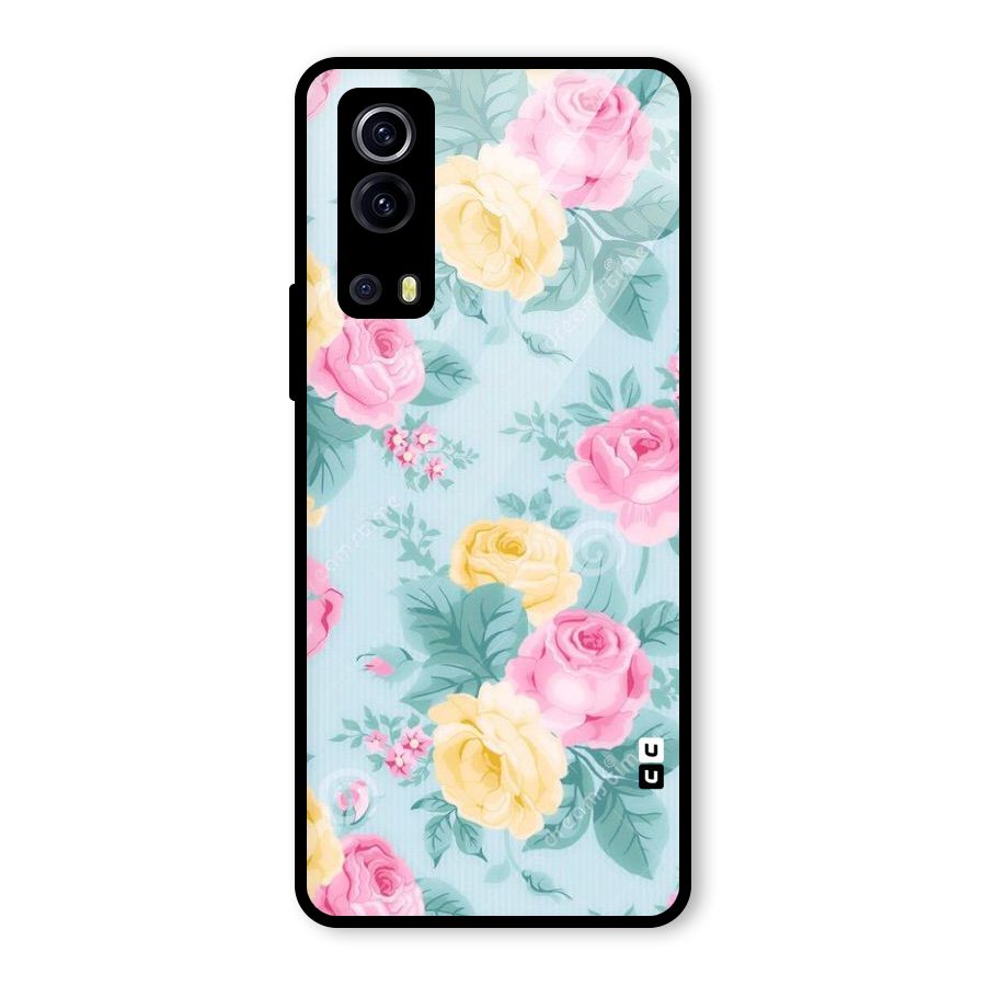 Vintage Pastels Glass Back Case for Vivo iQOO Z3
