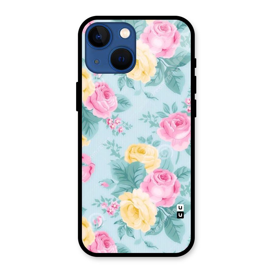 Vintage Pastels Glass Back Case for iPhone 13 Mini