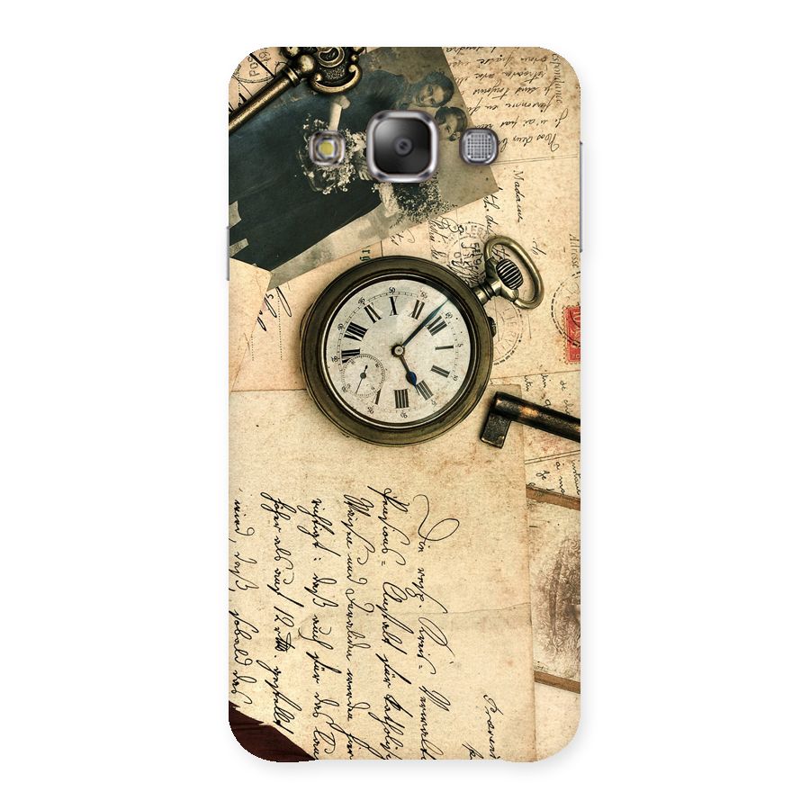 Vintage Post Cards Back Case for Galaxy E7