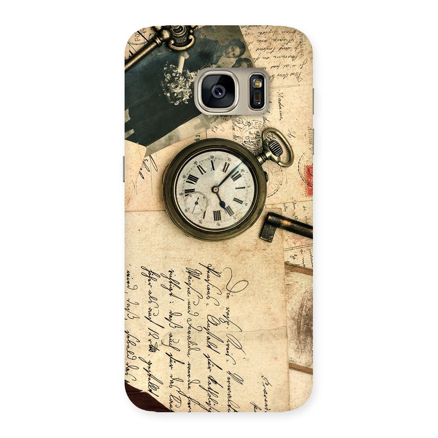 Vintage Post Cards Back Case for Galaxy S7