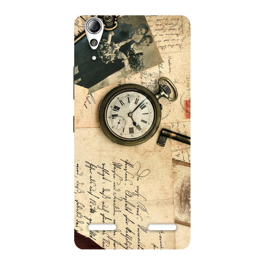 Vintage Post Cards Back Case for Lenovo A6000