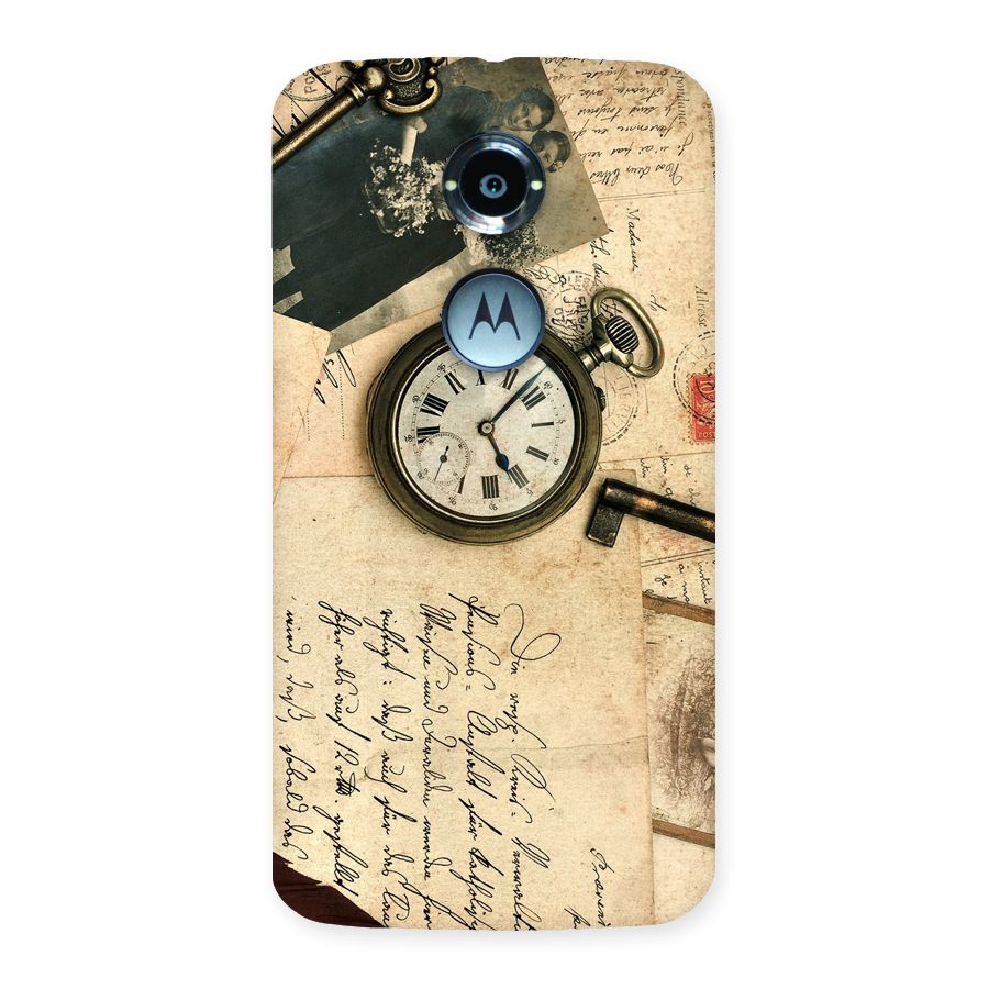Vintage Post Cards Back Case for Moto X 2nd Gen