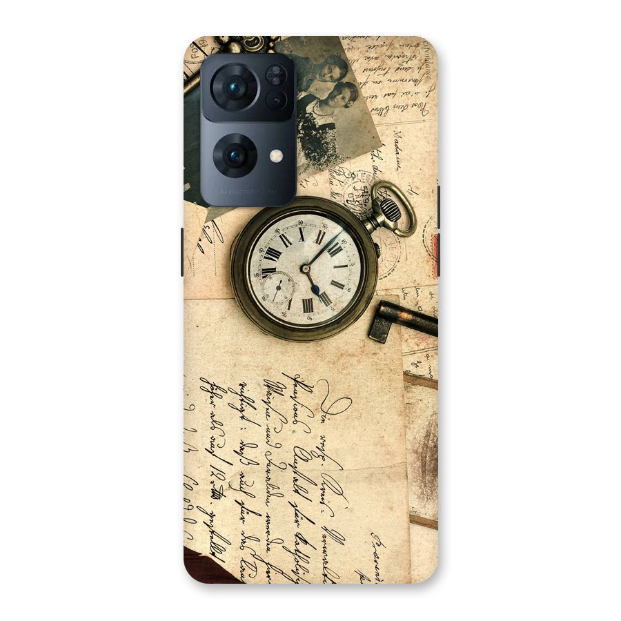 Vintage Post Cards Back Case for Oppo Reno7 Pro 5G