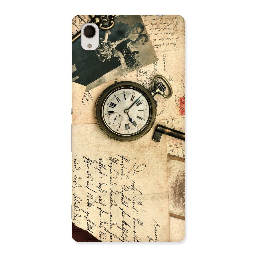 Vintage Post Cards Back Case for Sony Xperia M4