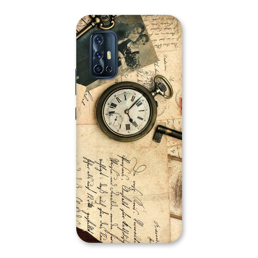 Vintage Post Cards Back Case for Vivo V17