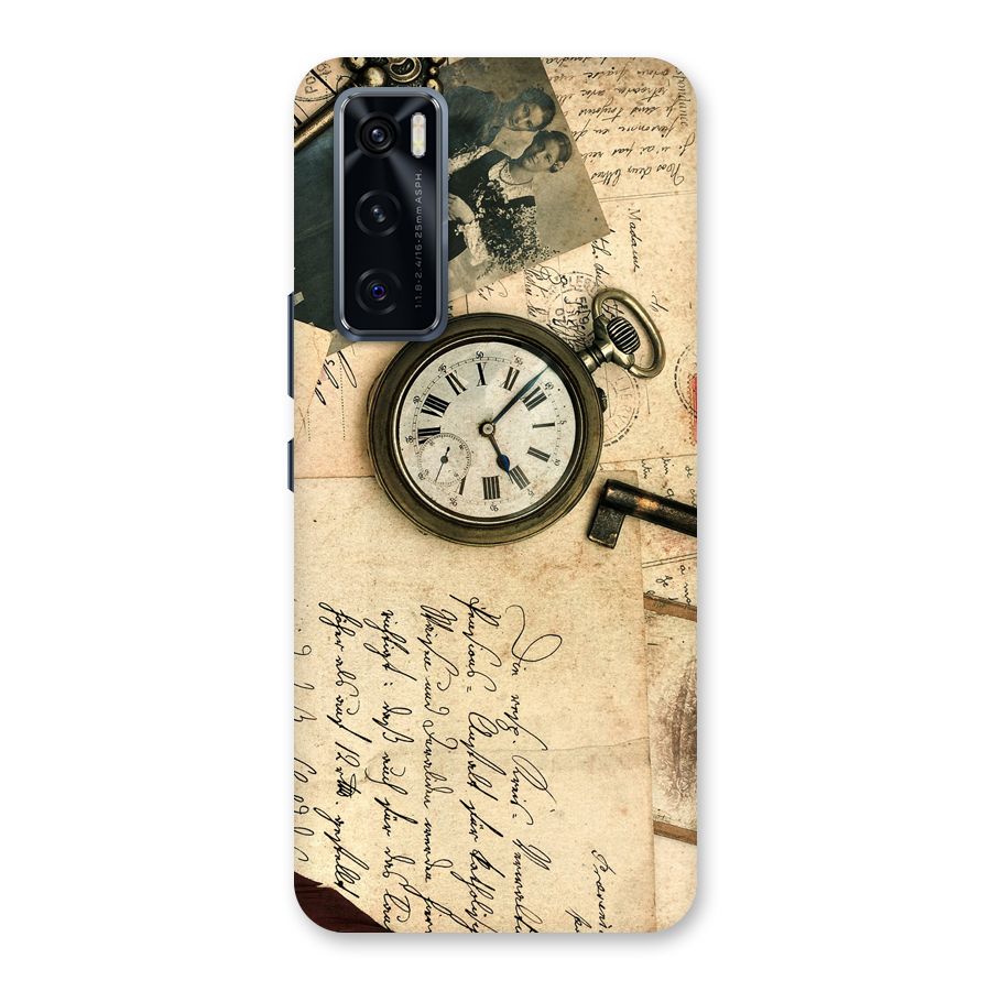 Vintage Post Cards Back Case for Vivo V20 SE