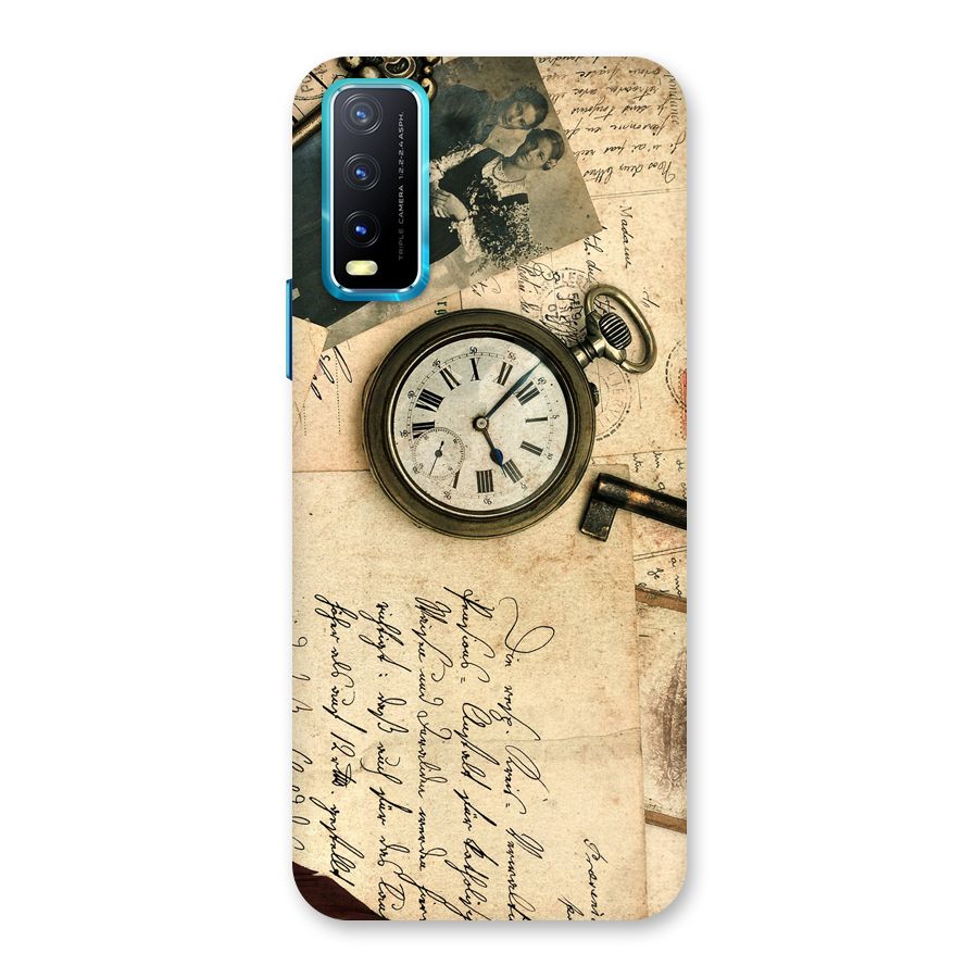 Vintage Post Cards Back Case for Vivo Y20