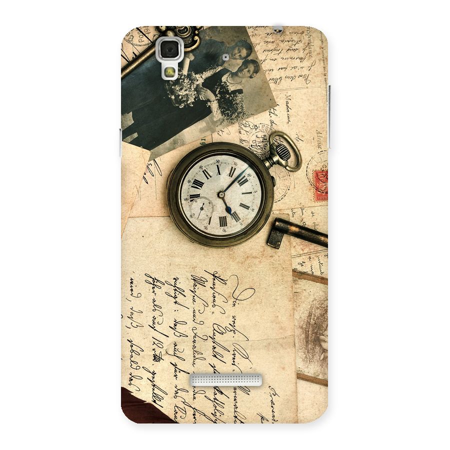 Vintage Post Cards Back Case for YU Yureka Plus