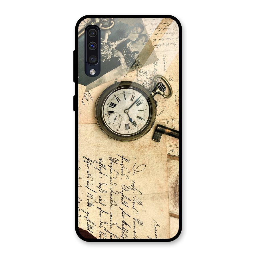 Vintage Post Cards Glass Back Case for Galaxy A30s