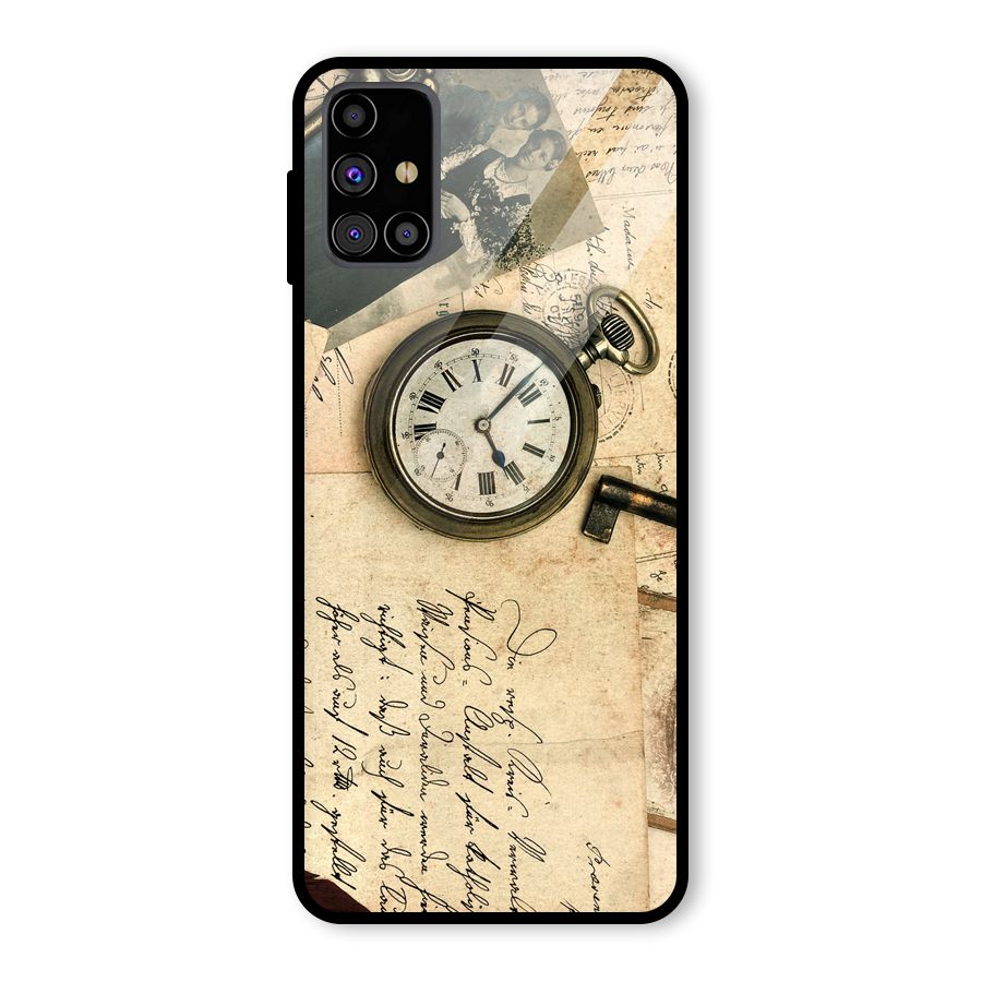 Vintage Post Cards Glass Back Case for Galaxy M31s