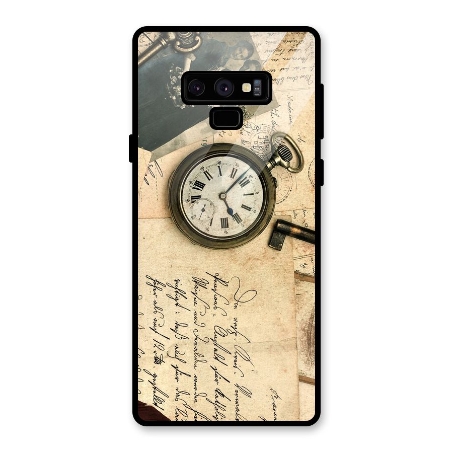 Vintage Post Cards Glass Back Case for Galaxy Note 9