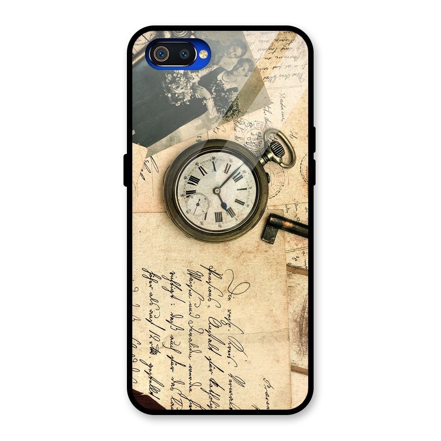 Vintage Post Cards Glass Back Case for Realme C2