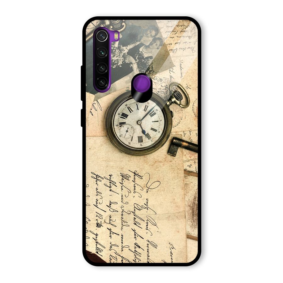 Vintage Post Cards Glass Back Case for Redmi Note 8