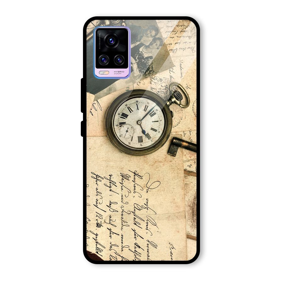 Vintage Post Cards Glass Back Case for Vivo V20 Pro