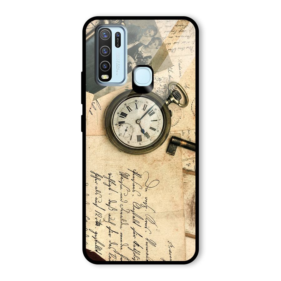 Vintage Post Cards Glass Back Case for Vivo Y50